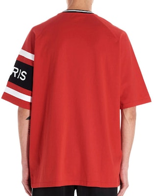 ジバンシィ レッド コットン Tシャツ ロゴプリント入り BM70KU3002-606 Shop ジバンシィ レッド コットン Tシャツ ロゴプリント入り BM70KU3002-606