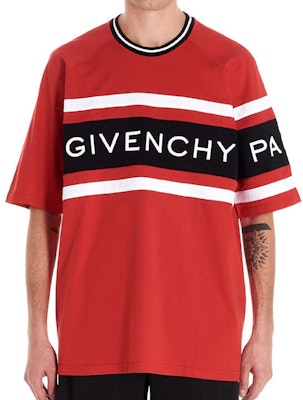 ジバンシィ レッド コットン Tシャツ ロゴプリント入り BM70KU3002-606 Purchase ジバンシィ レッド コットン Tシャツ ロゴプリント入り BM70KU3002-606