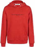 Givenchy Red Hoodie with Letter Print BM700R30AF-620 Givenchy Red Hoodie with Letter Print BM700R30AF-620