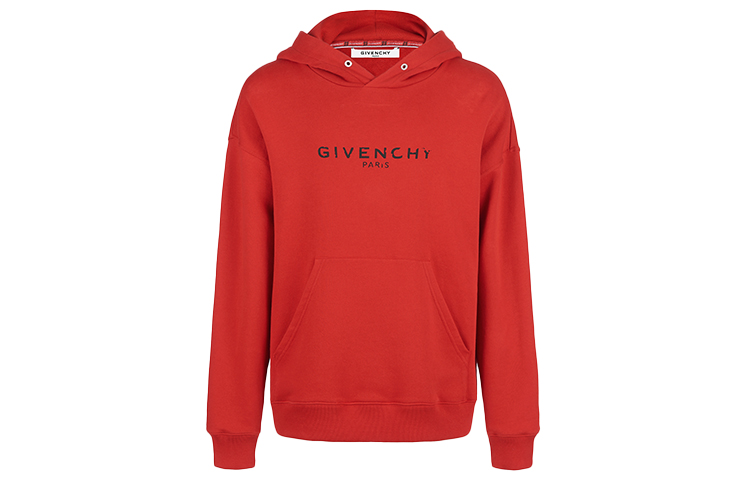 Order Givenchy Red Hoodie with Letter Print BM700R30AF-620