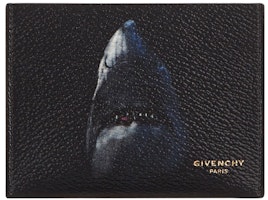 Givenchy Shark Bifold Card Holder Black Givenchy Shark Bifold Card Holder Black