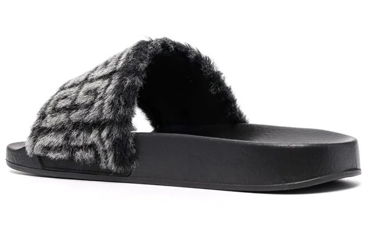 Givenchy Slide '4G - Black Fur'