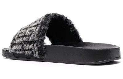 Givenchy Slide '4G - Black Fur'