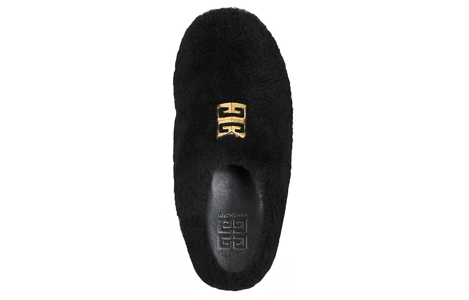 Lookbook Givenchy Slide '4G 黑色羊羔毛' BE201EE1MC-001