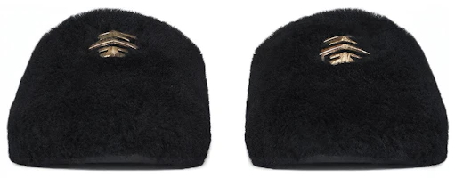 Shop Givenchy Sandalia '4G - Negra Shearling' BE201EE1MC-001