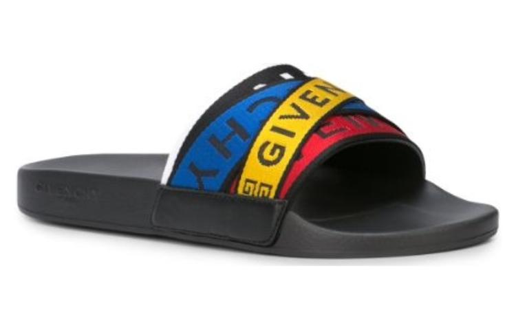 Order Givenchy Slide ''Logo Webbing - Schwarz Multi'' BH300DH0A5-960