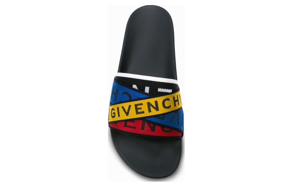 Shop Givenchy Slide ''Logo Webbing - Schwarz Multi'' BH300DH0A5-960