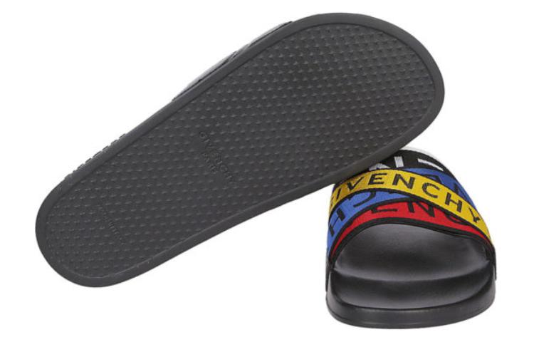 Givenchy Slide 'Logo Webbing - Black Multi' 圖 5