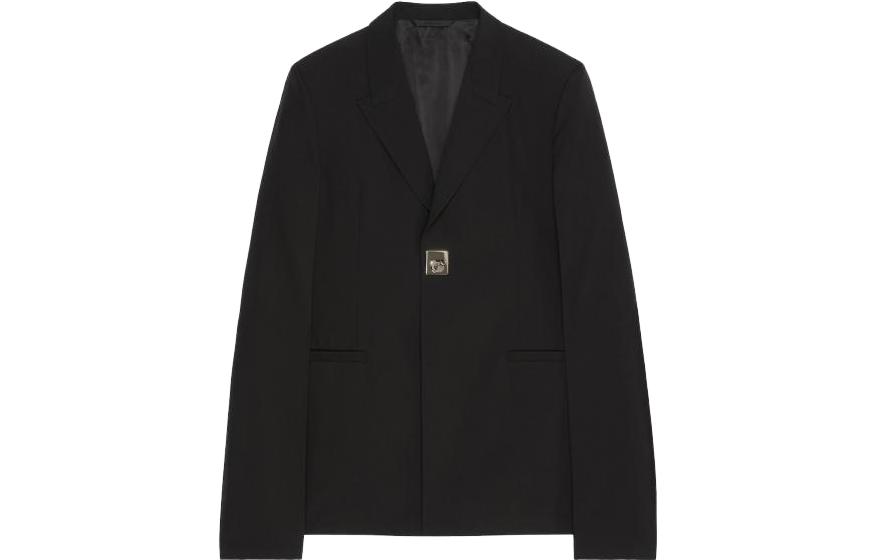 Givenchy Slim-Fit Buckle Long-Sleeve Jacket for Men BM30CF14BK-001