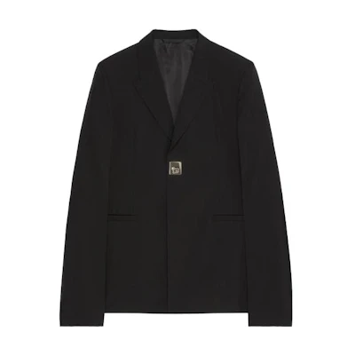 Givenchy Slim-Fit Buckle Long-Sleeve Jacket for Men BM30CF14BK-001