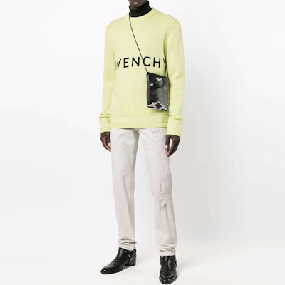 GIVENCHY Celana Jeans Denim Putih Slim Fit Pinggang Sedang. BM50ST50NJ-100 Lookbook GIVENCHY Celana Jeans Denim Putih Slim Fit Pinggang Sedang. BM50ST50NJ-100