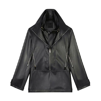 Givenchy Slim Fit Solid Color Zip Windbreaker Jacket - Black BM00Q06003-001