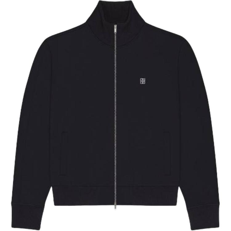 Givenchy Slim Fit Stand Collar Zip-Up Jacket Black BMJ0MP3YMC-001