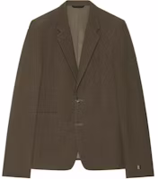 Givenchy Slim Fit Wool Jacket in Khaki BM30EX14DL-305 Givenchy Slim Fit Wool Jacket in Khaki BM30EX14DL-305