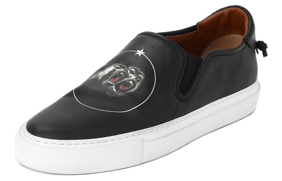 Givenchy Slip-On Low 'Ape Print Distressed Black'