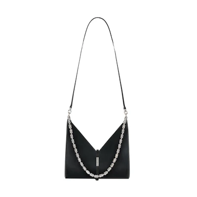 Givenchy Small Cut Out Bag In Box Leather With Chain Black