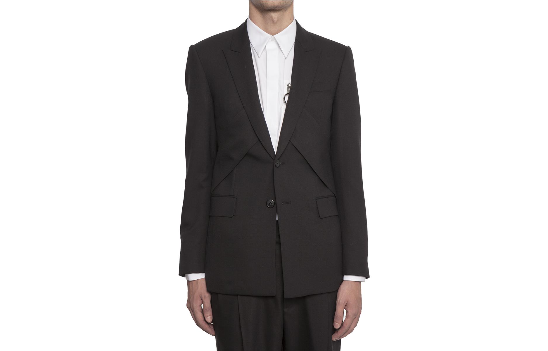 Givenchy Solid Color Button-Up Jacket Black Long Sleeve 14W3004003Black