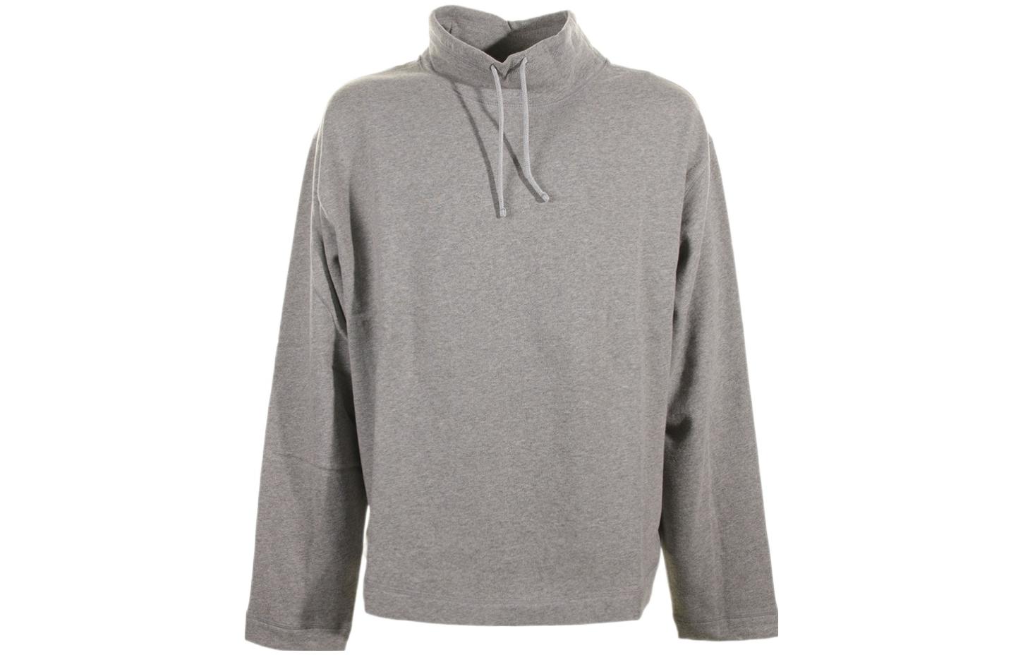 Givenchy Solid Color Drawstring High-Neck Long-Sleeve Hoodie Grey Mens BMJ0LG311G-055