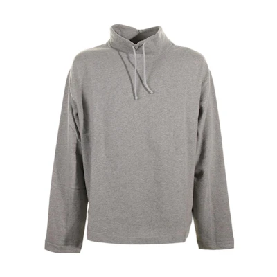 Givenchy Solid Color Drawstring High-Neck Long-Sleeve Hoodie Grey Mens BMJ0LG311G-055
