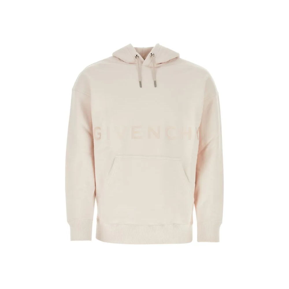 Givenchy Solid Color Lettering Hoodie Men’s - Off-White BMJ0HC3YMG-657