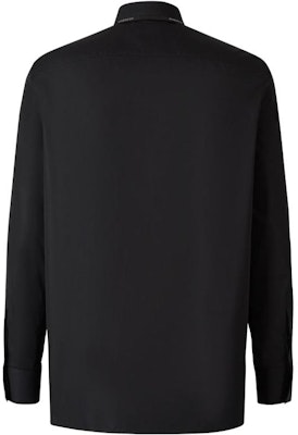 Givenchy Kemeja Lengan Panjang Hitam Point Collar Button-Up Solid Color BM60X714M6-001 Lookbook Givenchy Kemeja Lengan Panjang Hitam Point Collar Button-Up Solid Color BM60X714M6-001