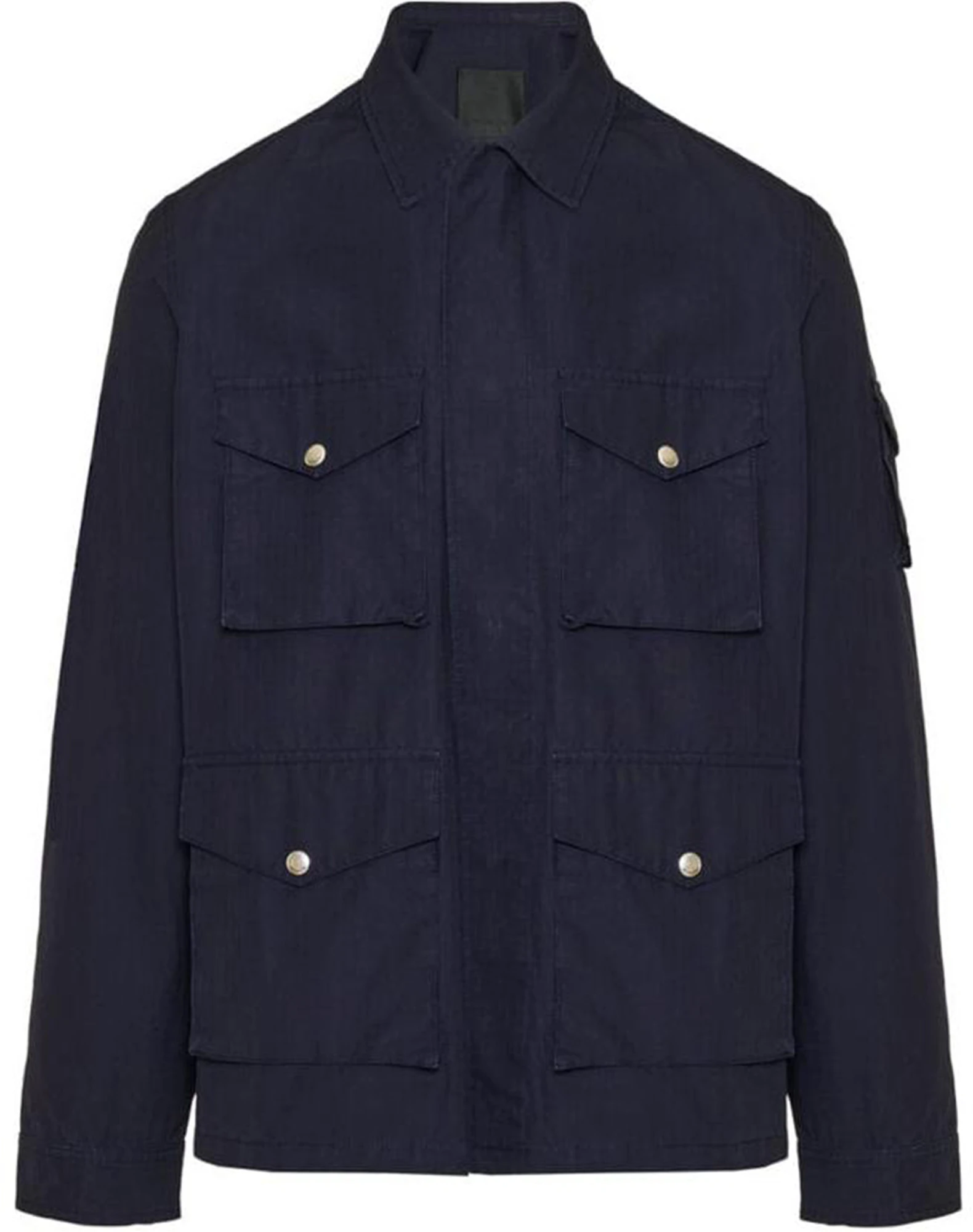 givenchy-solid-color-single-breasted-long-sleeve-jacket-navy-blue-bm-60-z3154-y-402