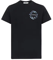 Givenchy Solid Color Wreath Logo T-Shirt Black BM70VC3002-001 Givenchy Solid Color Wreath Logo T-Shirt Black BM70VC3002-001