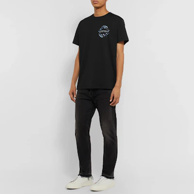 Givenchy 黑色純色花環 Logo 短袖T恤 BM70VC3002-001 Shop Givenchy 黑色純色花環 Logo 短袖T恤 BM70VC3002-001