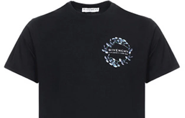 Givenchy 黑色純色花環 Logo 短袖T恤 BM70VC3002-001 Sizing Givenchy 黑色純色花環 Logo 短袖T恤 BM70VC3002-001