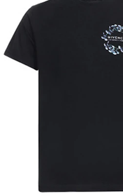 Givenchy 黑色純色花環 Logo 短袖T恤 BM70VC3002-001 Cheap Givenchy 黑色純色花環 Logo 短袖T恤 BM70VC3002-001