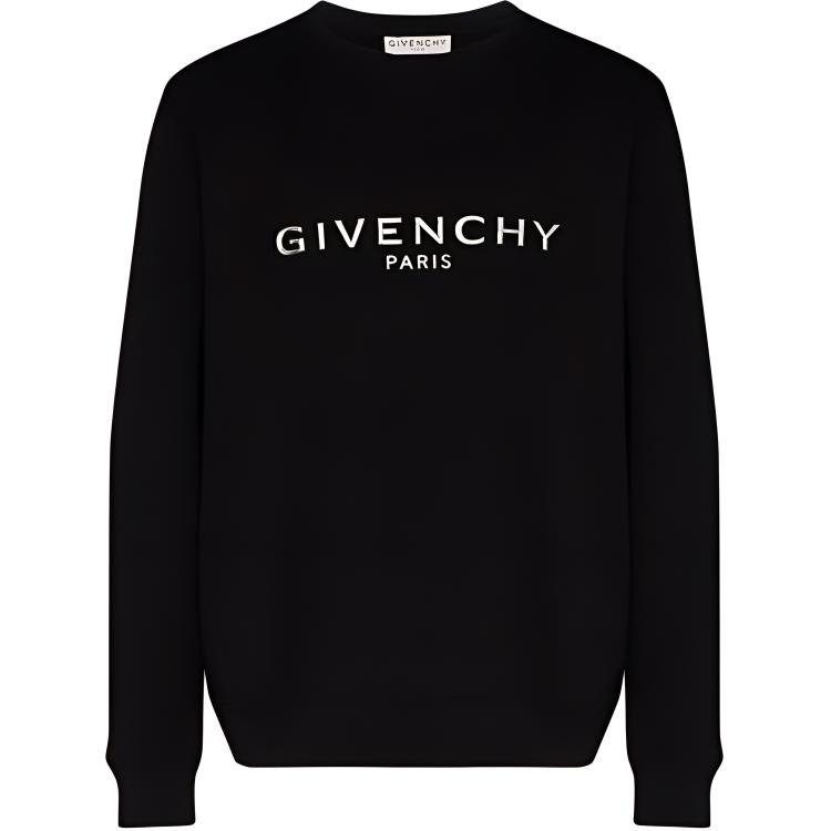 Givenchy SS21 3D Logo Print Pullover Sweatshirt Black BMJ06S30AF-001