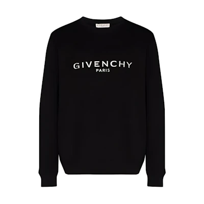 Givenchy SS21 3D Logo Print Pullover Sweatshirt Black BMJ06S30AF-001