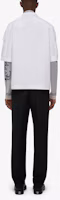 Shop Givenchy SS21 米色網眼印花長袖T恤 BM713C3Y6C-250