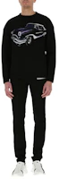 Details for GIVENCHY SS21 黑色羊毛印有汽車圖案圓領毛衣 BM90F94Y7J-001