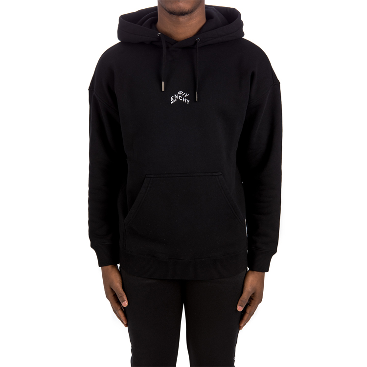 Givenchy SS21 Black Cross Letter Embroidered Logo Hoodie. BMJ09M305B-001 圖 5