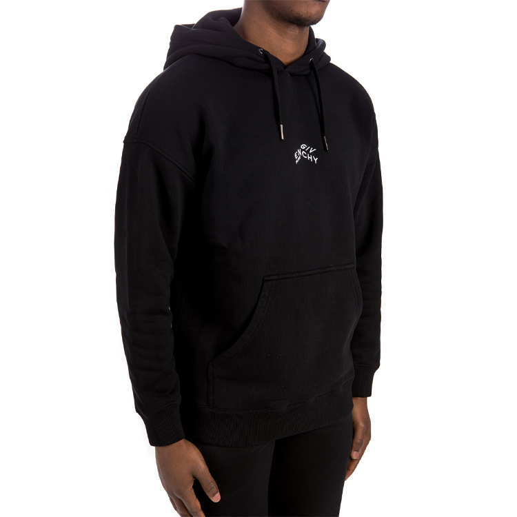 Givenchy SS21 Black Cross Letter Embroidered Logo Hoodie. BMJ09M305B-001 圖 7
