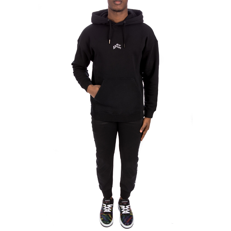 Givenchy SS21 Black Cross Letter Embroidered Logo Hoodie. BMJ09M305B-001 圖 8