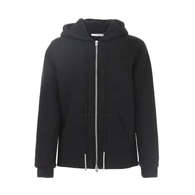 Givenchy SS21 Black Solid Color Hooded Jacket 17W7236656-001