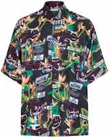 Givenchy SS21 Car Floral Print Silk Short Sleeve Shirt Multicolor BM60NT13K4-013 Givenchy SS21 Car Floral Print Silk Short Sleeve Shirt Multicolor BM60NT13K4-013