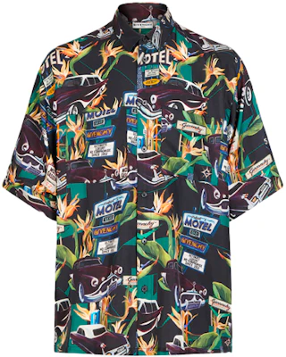 ジバンシィ SS21 カーフローラルプリント シルク半袖シャツ マルチカラー BM60NT13K4-013 Order ジバンシィ SS21 カーフローラルプリント シルク半袖シャツ マルチカラー BM60NT13K4-013