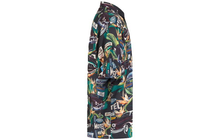 Givenchy SS21 Car Floral Print Silk Short Sleeve Shirt Multicolor BM60NT13K4-013 圖 4