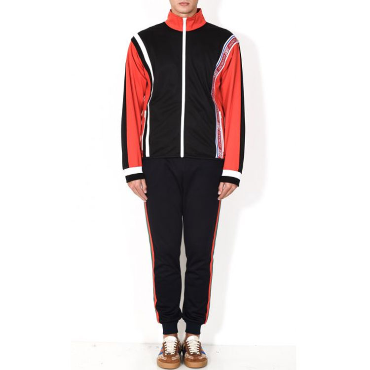 Shop Chaqueta Givenchy SS21 Colorblock con cremallera y cuello alto. BM70DQ300B-600
