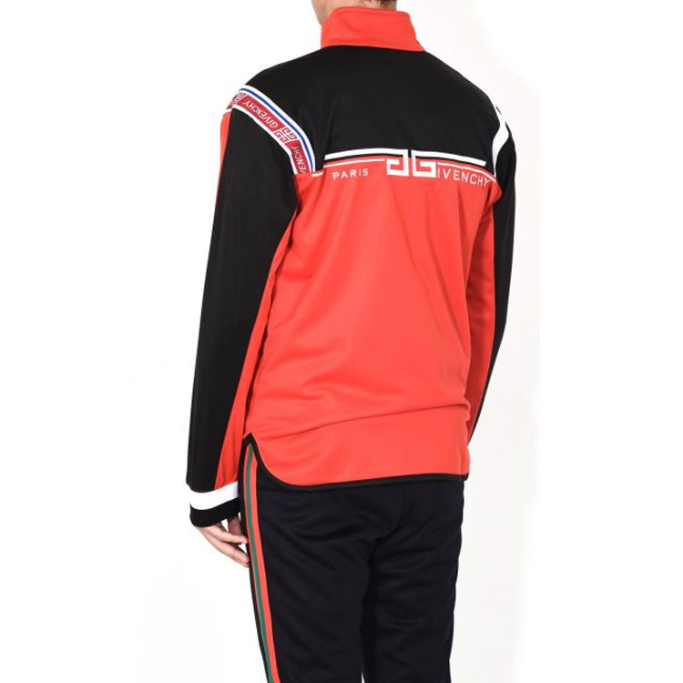 Details for Chaqueta Givenchy SS21 Colorblock con cremallera y cuello alto. BM70DQ300B-600