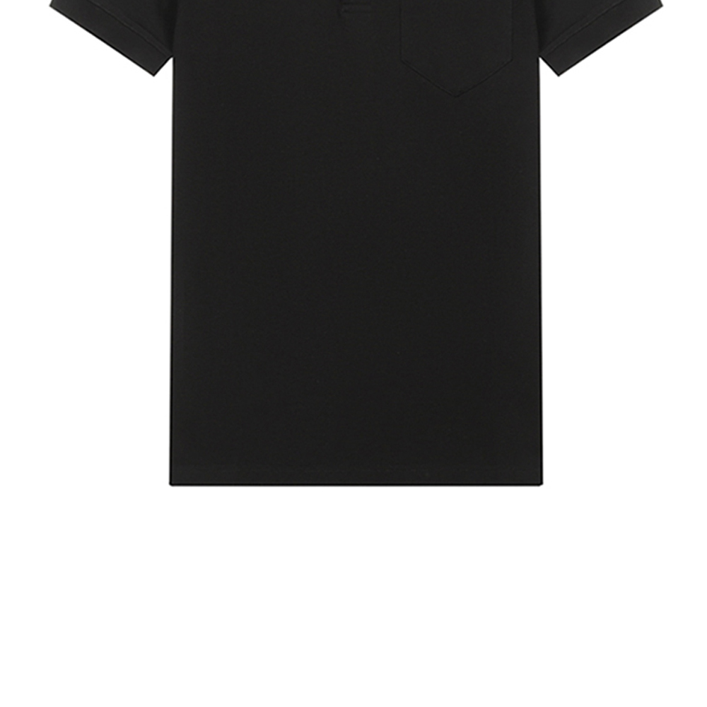 Sizing Givenchy SS21 Kaos Polo Katun Logo Dada Hitam. BM70U73006-001