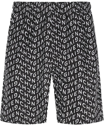 纪梵希SS21全反光Logo中长款泳裤男士黑色. BMA00J1Y9A-004 Lookbook 纪梵希SS21全反光Logo中长款泳裤男士黑色. BMA00J1Y9A-004