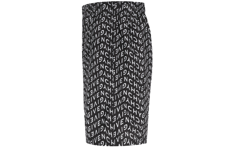 Shop 纪梵希SS21全反光Logo中长款泳裤男士黑色. BMA00J1Y9A-004