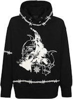GIVENCHY SS21 Gothic Logo Fleece Hoodie Black BMJ0C63Y69-001 GIVENCHY SS21 Gothic Logo Fleece Hoodie Black BMJ0C63Y69-001