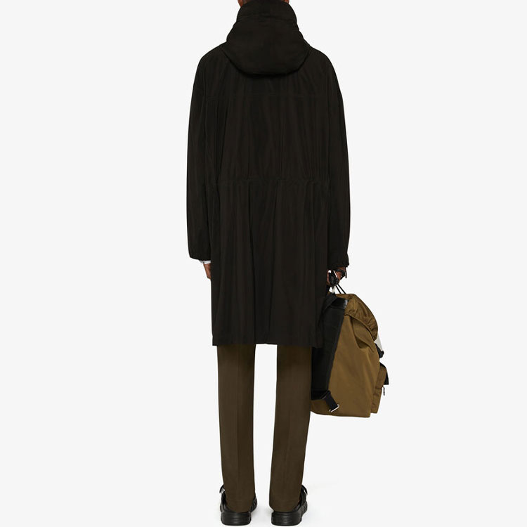 Givenchy SS21 Lightweight Stretch Nylon Hooded Parka Jacket Black . BM00RH13SX-001 圖 4