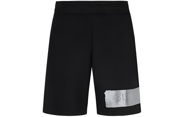 Givenchy SS21 Logo Drawstring Printed Shorts Black BM50S130AF-001