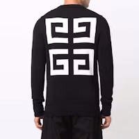 Details for Givenchy SS21 黑色Logo針織圓領毛衣 BM90G9401M-001